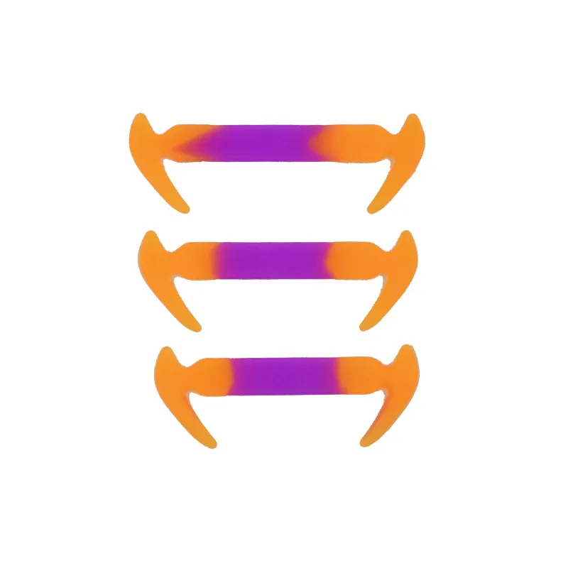 

TILUSERO Brand 12pcs/lot new colorful mixcolor silicone shoelaces no tie elastic silicone shoe laces T107