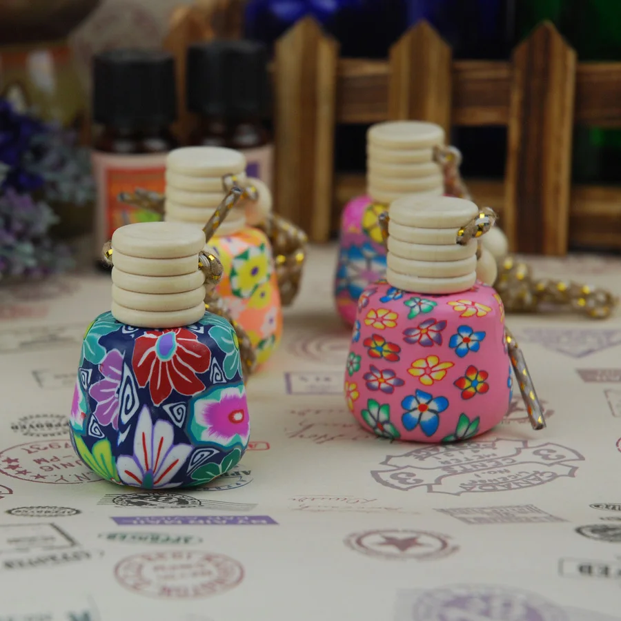 Wholesale 24 pieces/set Essential oil diffuser / car Mixed Polymer clay perfume bottle /bohemian style | Дом и сад