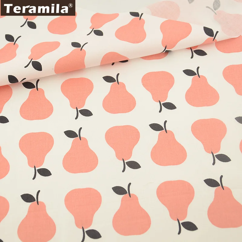 Новости оранжевый груши конструкции 100% хлопок Ткань твил Жир Квартал тела