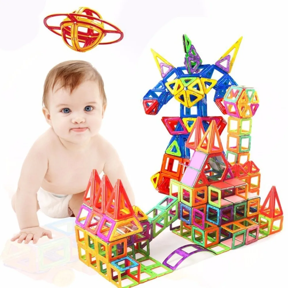 252 шт. Мини Магнитный конструктор Construction Set модель и строительство игрушки