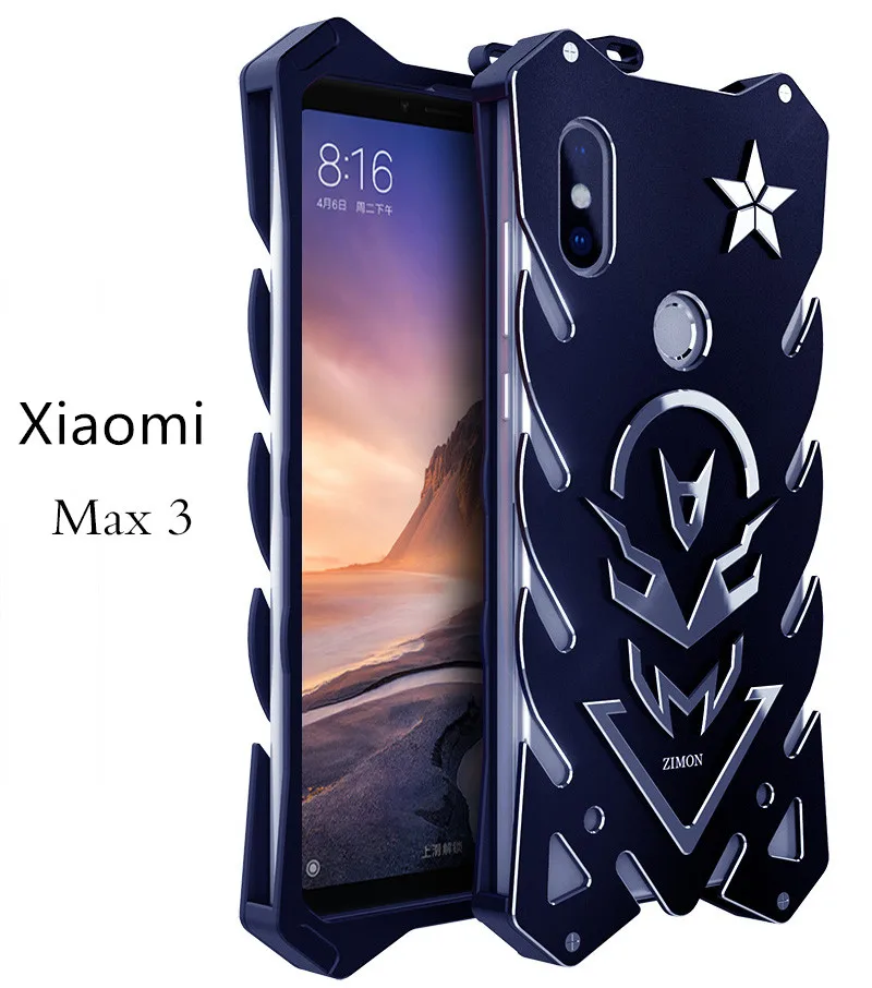 Zimon Armor II авиационный алюминиевый металлический чехол для Xiaomi Max3 Mix2s мощный