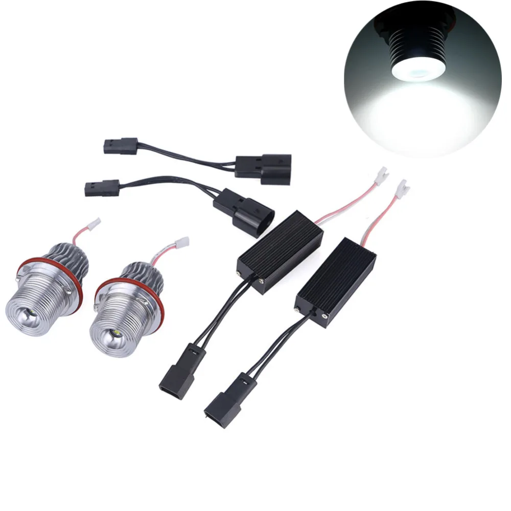 Светодиодная лампа angel eyes для bmw e39 2 шт. 3 Вт Белая светодиодная BMW E39 E53 E60 E61 E63 E64 E65 E66