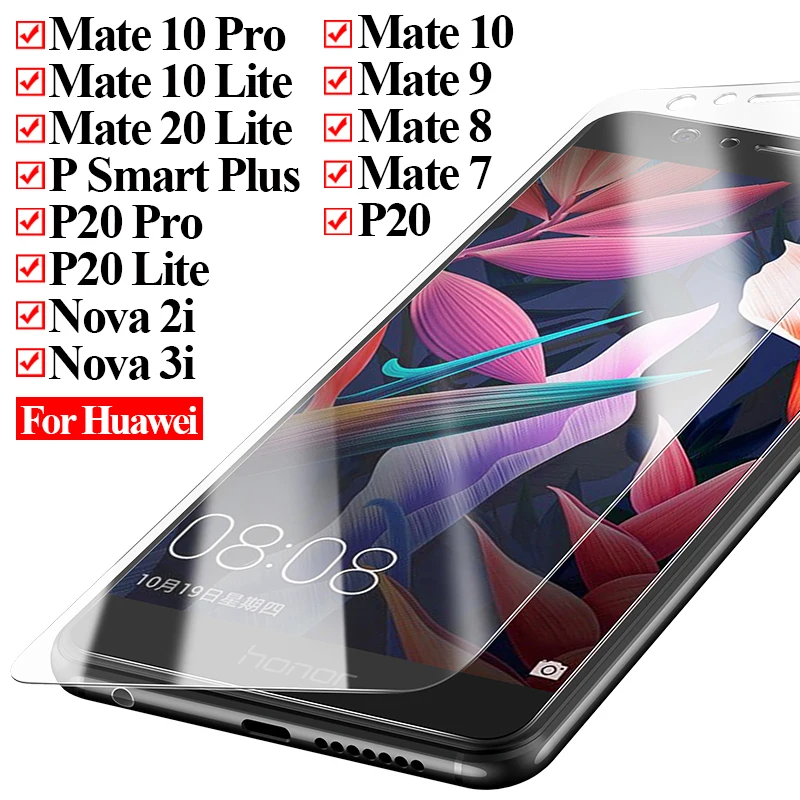Закаленное защитное стекло для huawei mate 10 20 lite pro nova 2i 3i 2 i p smart plus 9 8 7 p20 P20 Lite защита экрана