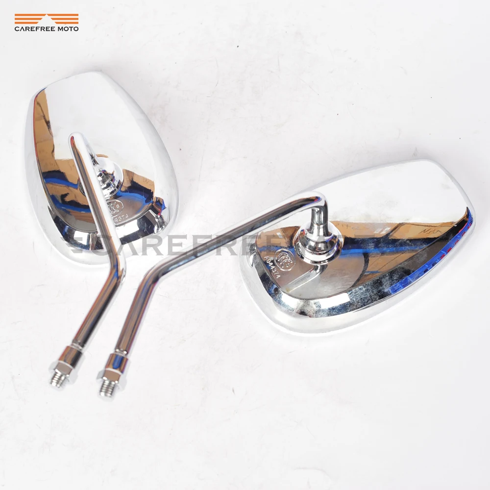 10 мм хромированные мотоциклетные зеркала заднего вида чехол для Kawasaki VN 2000 Vulcan VN1600