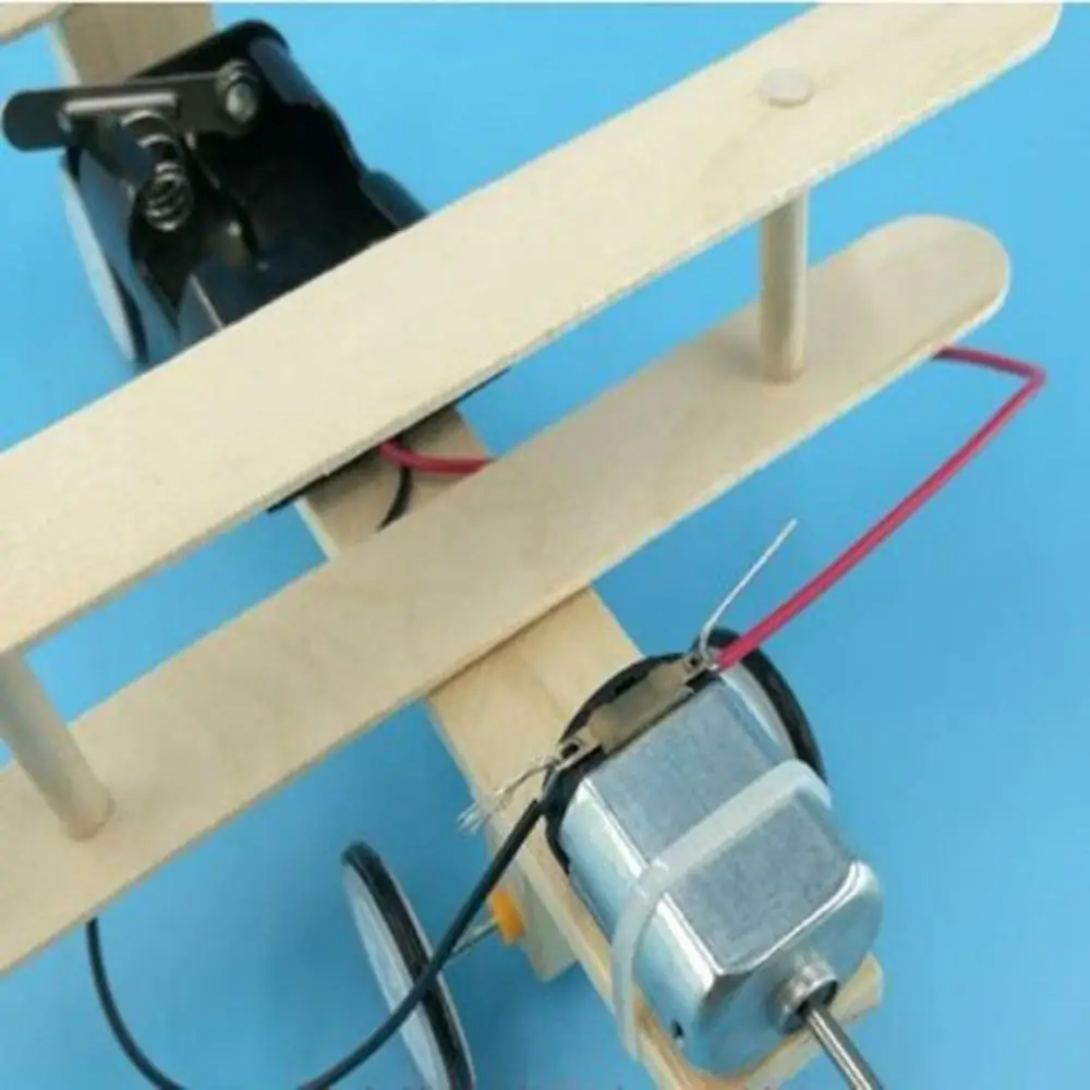 DIY Собранные деревянные электрические Самолеты планер модель самолета дети