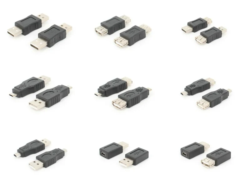 10 шт./компл. USB2.0 адаптер преобразователь несколько USB 2 0 соединители адаптеры MicroB &