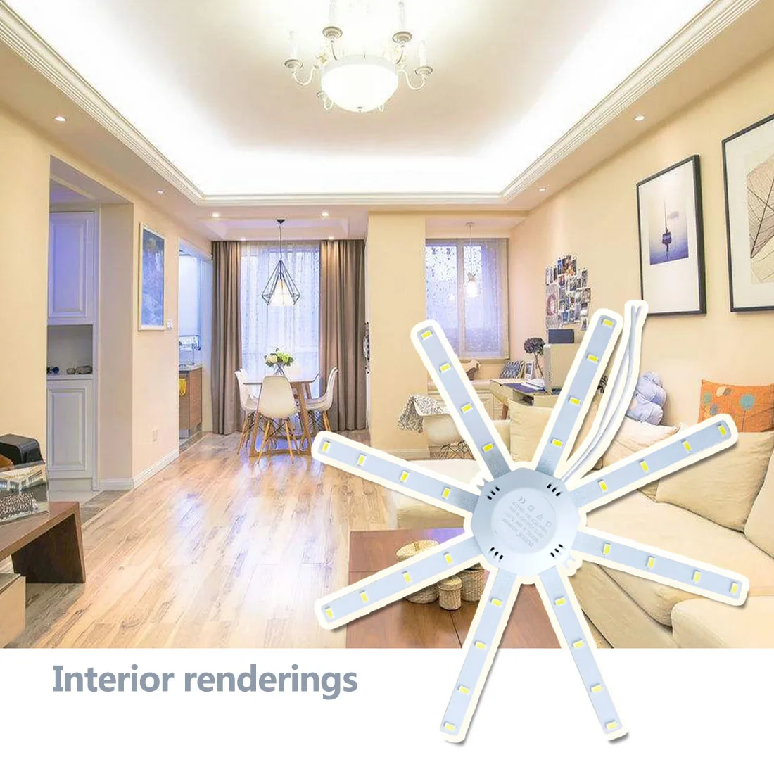 

85V-265V 5730SMD LED Energy Saving Expectancy LED Lamp Indoor Lighting LED Ceiling Lamp Octopus Light 16W 20W 24W Light Board