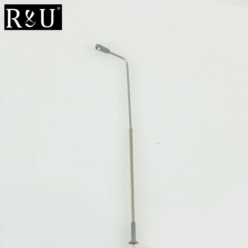 Lamppost модель 20 шт. 1: 100 хо масштаб металлическая уличная лампа моделирующая