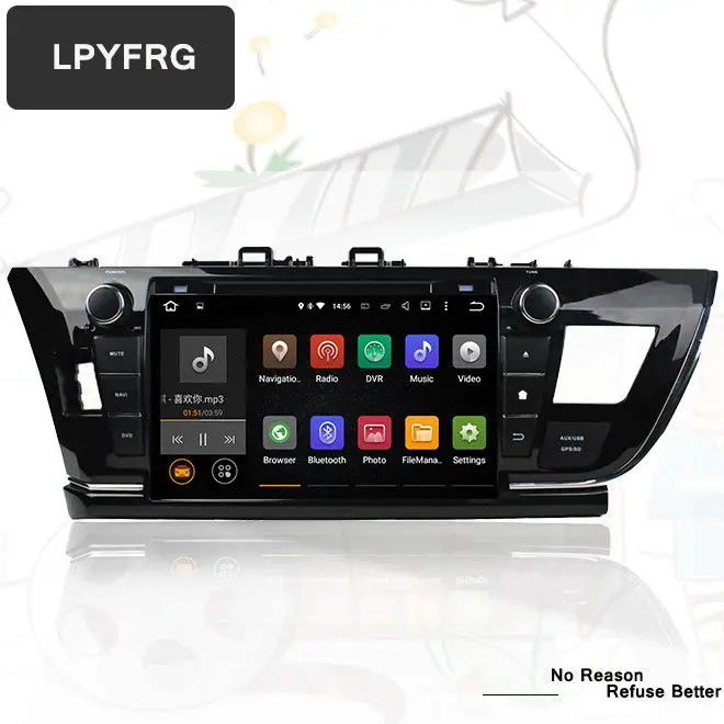 " чистый Android 9,0 для TOYOTA Corolla 2013- автомобильный DVD, gps navgationi, BT, 4G, Wifi Carplay головное устройство цифровой AM радио карты