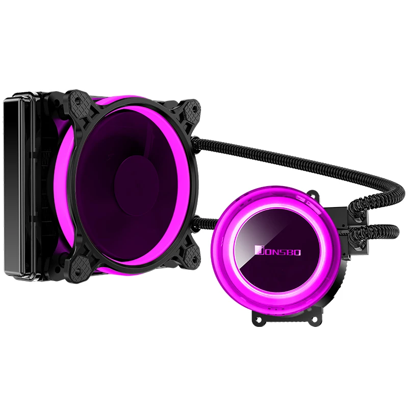 JONSBO RGB водяного охлаждения PC радиатор воды Cooler120/240 мм ШИМ Комплект радиатора TW2