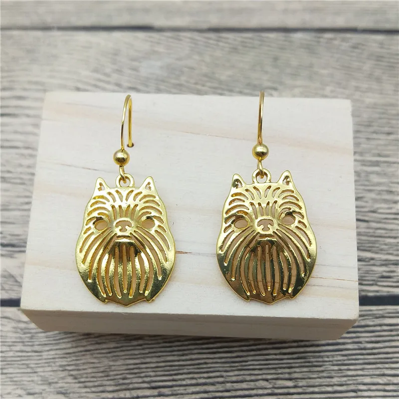Женские Висячие сережки Griffon модные стильные серьги для собаки | Украшения и