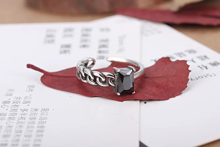 Модные серебряные кольца с черным фианитом для женщин роскошные свадебные