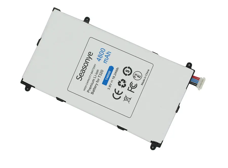 Seasonye 1x4800 мА/ч T4800E запасная батарея для Samsung Galaxy Tab Tablet Pro 8 4 дюймов &quotT320 T321 T325 SM T320