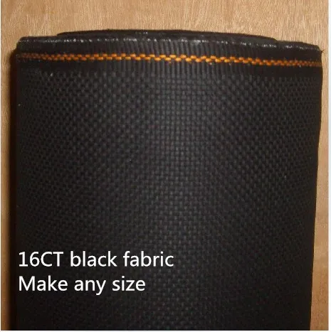 Make Any Size Black 16CT Great Choice Embroidery Aida Cloth Fabric Cross Stitch Canvas 150X50cm | Дом и сад