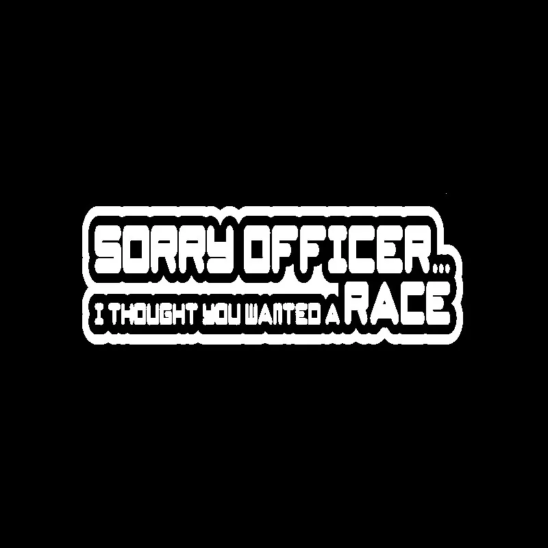QYPF 15 1 см * 5 интересный извините я думал вы хотели гонки Виниловая наклейка для