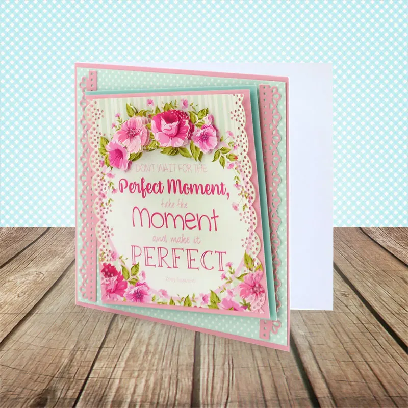 

LACE FRAME DIY Scrapbooking Paper Card Album Making Embossing Handicraft Stencil Template Decoration Background