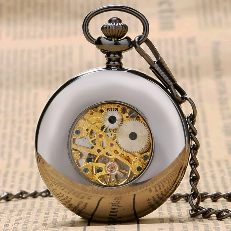 Модный стиль полый черный гладкий Чехол с белым циферблатом римскими цифрами