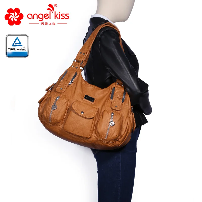 Angel Kiss сумки женские винтажные цветные водонепроницаемый кошелек 8420|Сумки с