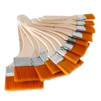 12pcsset high quality nylon mao banshua oil paint brush artists bbq brush for painting art easy to clean wooden cleaning brush