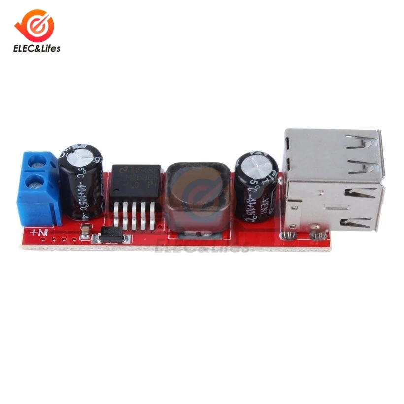 DC 6V 40V до 5V 3A двойной USB зарядный понижающий преобразователь модуль для