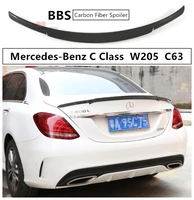 high quality carbon fiber spoiler for mercedes benz c class w205 c63 c180 c200 c260 c300 c450 2015 2019 rear wing spoilers