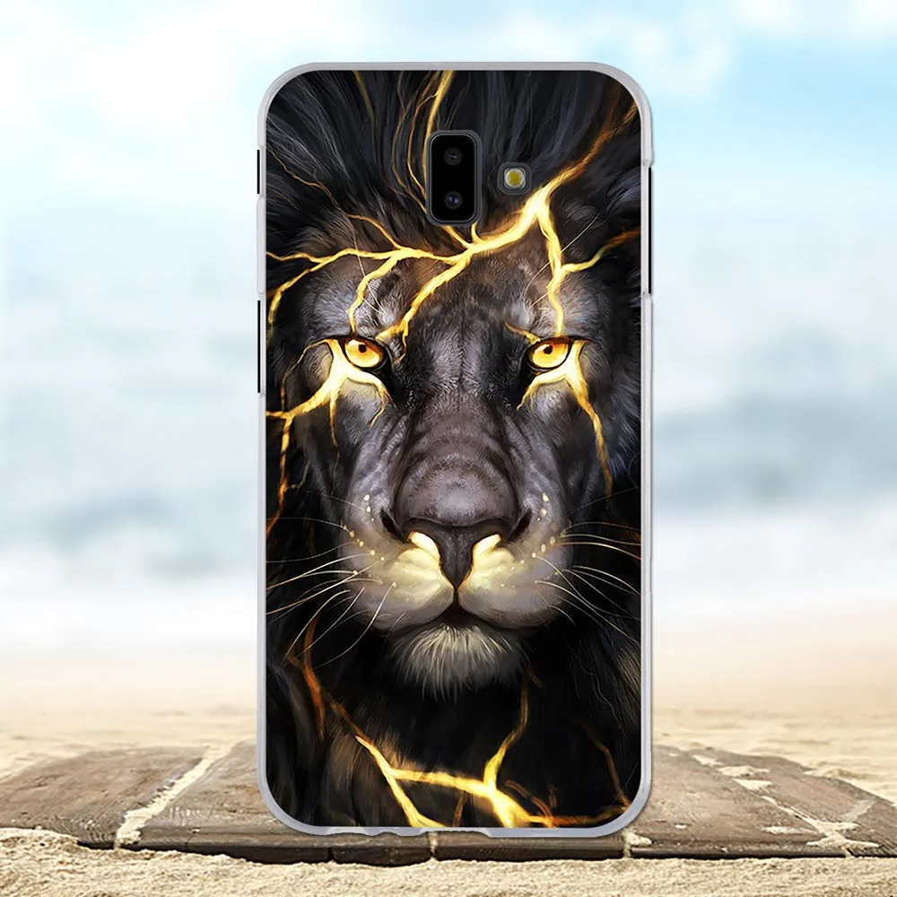 1 Для samsung Galaxy J6 премьер Cover Soft ТПУ для samsung Galaxy J6 плюс J610FN J610G чехол Цветы Узор для samsung J6 плюс сумка - Цвет: 1