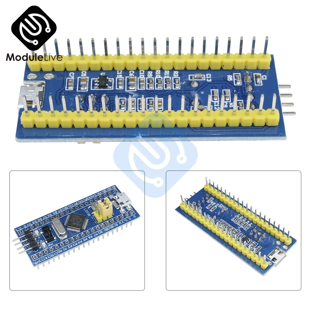 

STM32F103C8T6 ARM 32 Cortex-M3 STM32 SWD Minimum System Development Board Module Mini USB Interface For Arduino I/O 72Mhz