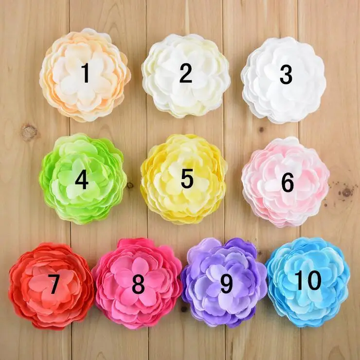 

30PCS 9CM fabric flower for kid headband DIY craft can choose colors(HMF-21)
