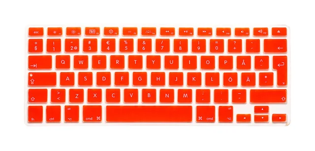 Для Apple MacBook air Pro 13 15 17 шведская буква силиконовая EU/UK Крышка для клавиатуры