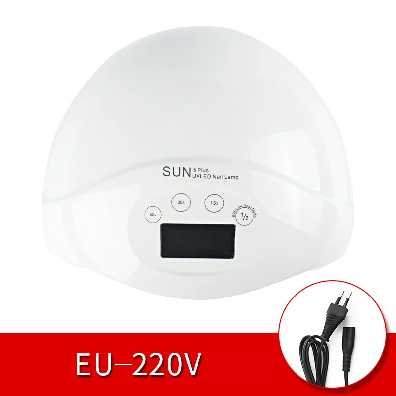 01 SUN5 Plus лампа для ногтей 48 Вт УФ светодиодный гель Сушилка для ногтей маникюрная лампа для сушки гелевых ногтей лампа для сушки гель лак для ногтей, маникюр инструменты EU/US/UK/AU Plug - Цвет: 01