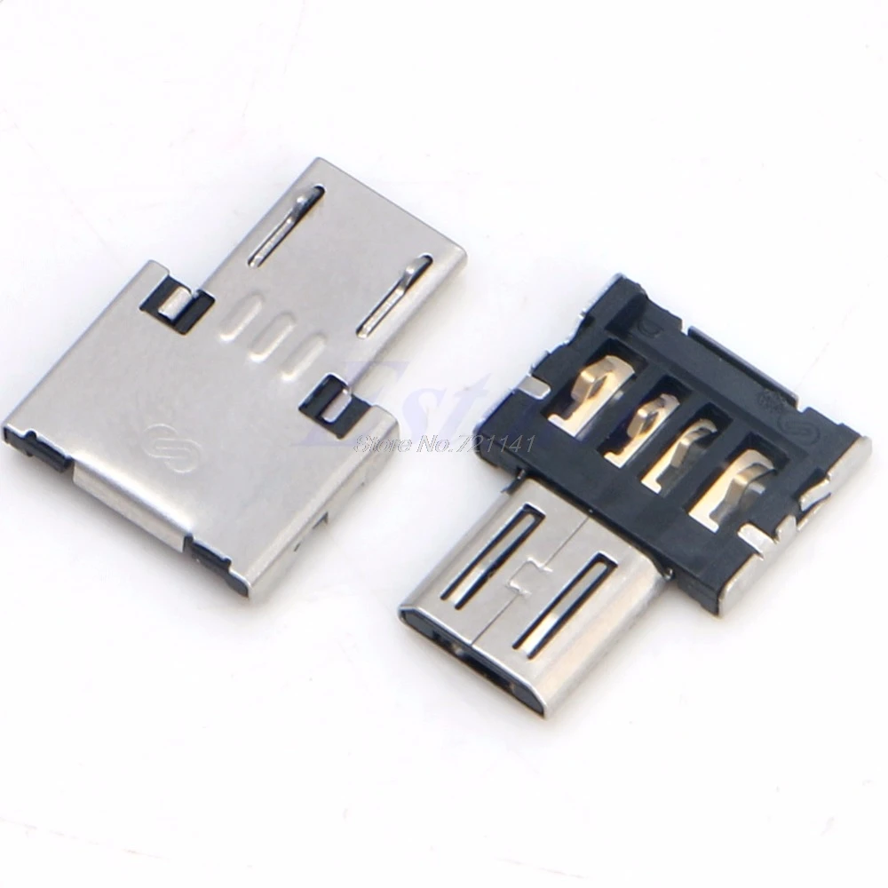 2 шт. USB Micro Male to Женский OTG адаптер конвертер для телефона Android планшет Электроника