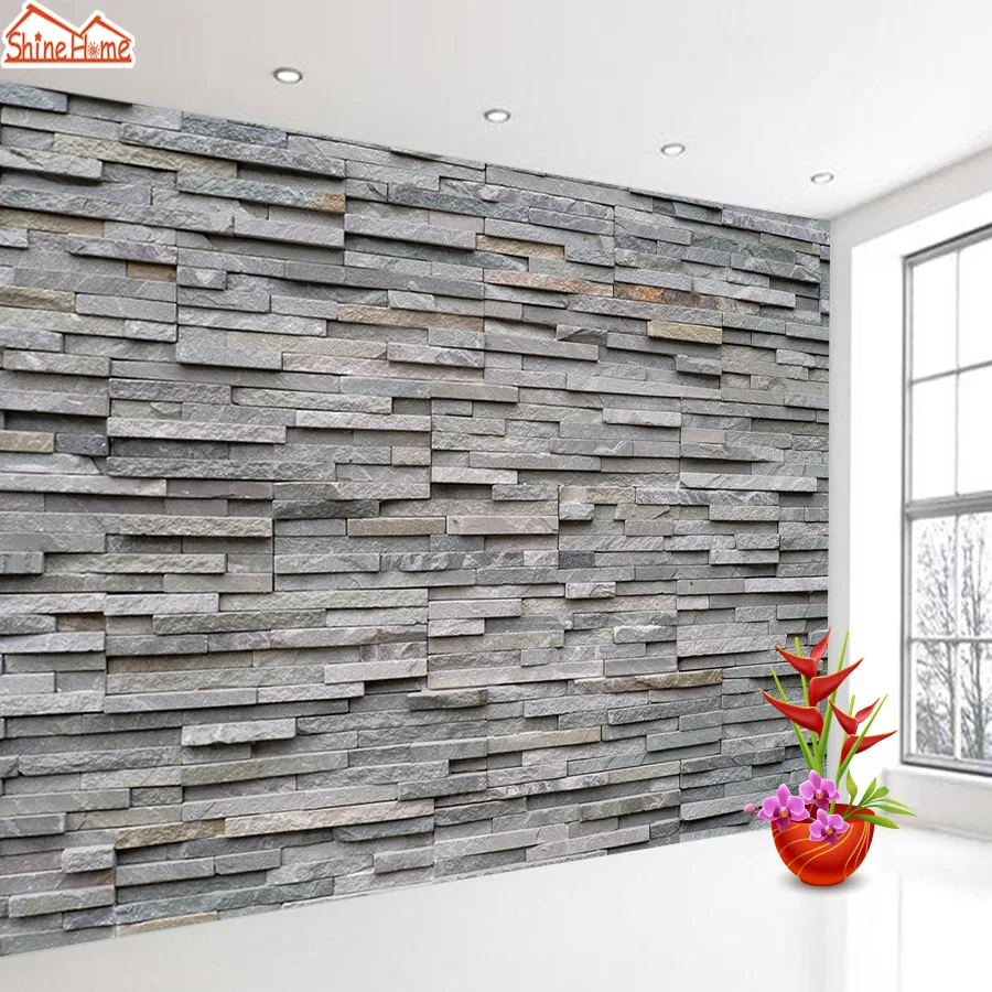 Peel and Stick 3d Photo Mural Wallpaper Wallpapers for Living Room Wall Paper Papers Home Decor Brick Stone Shop Walls Murals