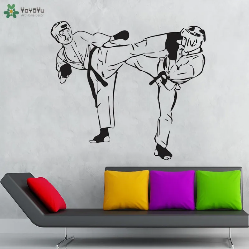 YOYOYU Настенная Наклейка Karate виниловый декор для детской спальни гостиной карате