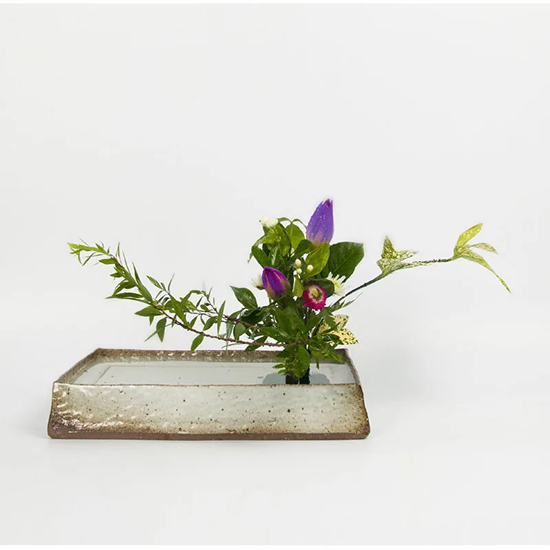 Японская Цветочная ваза цветочный горшок Ikebana гидропоники керамический