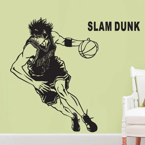 Slamdunk Rukawa maple аниме настенные наклейки для мальчиков интерьер комнаты движение