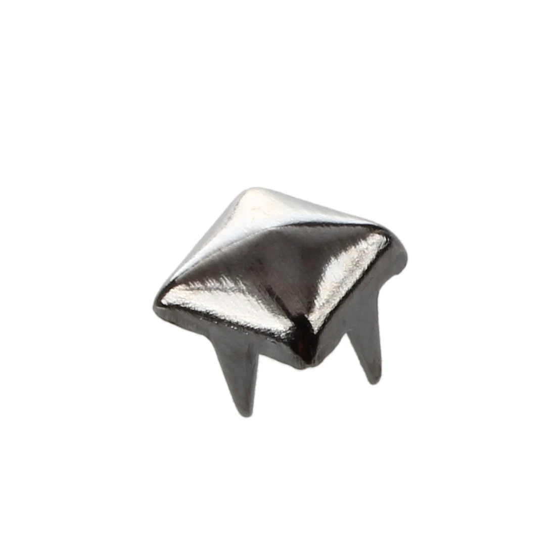 100 5mm Pyramid Dark Grey Stud Rivet Spikes DIY Leathercraft Handbags Bracelets |