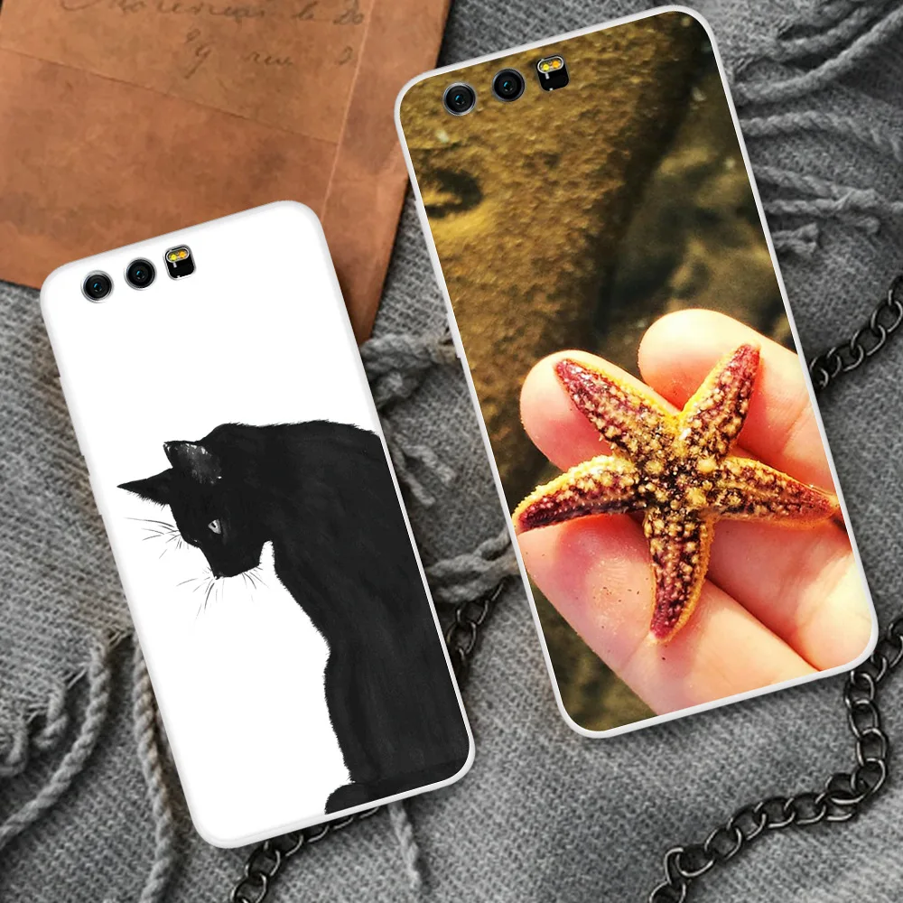 Printing Back Protective Case For Huawei honor 9 cover honor9 Phone Soft Silicone Coque back bags | Мобильные телефоны и