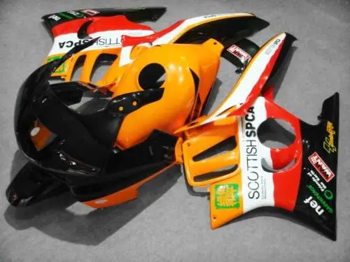 ABS обтекатель комплект для CBR600F3 95 96 CBR600 F3 1995 1996 красные оранжевые черные