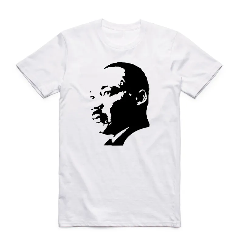 Футболка мужская с коротким рукавом круглым вырезом и принтом Luther King | Мужская