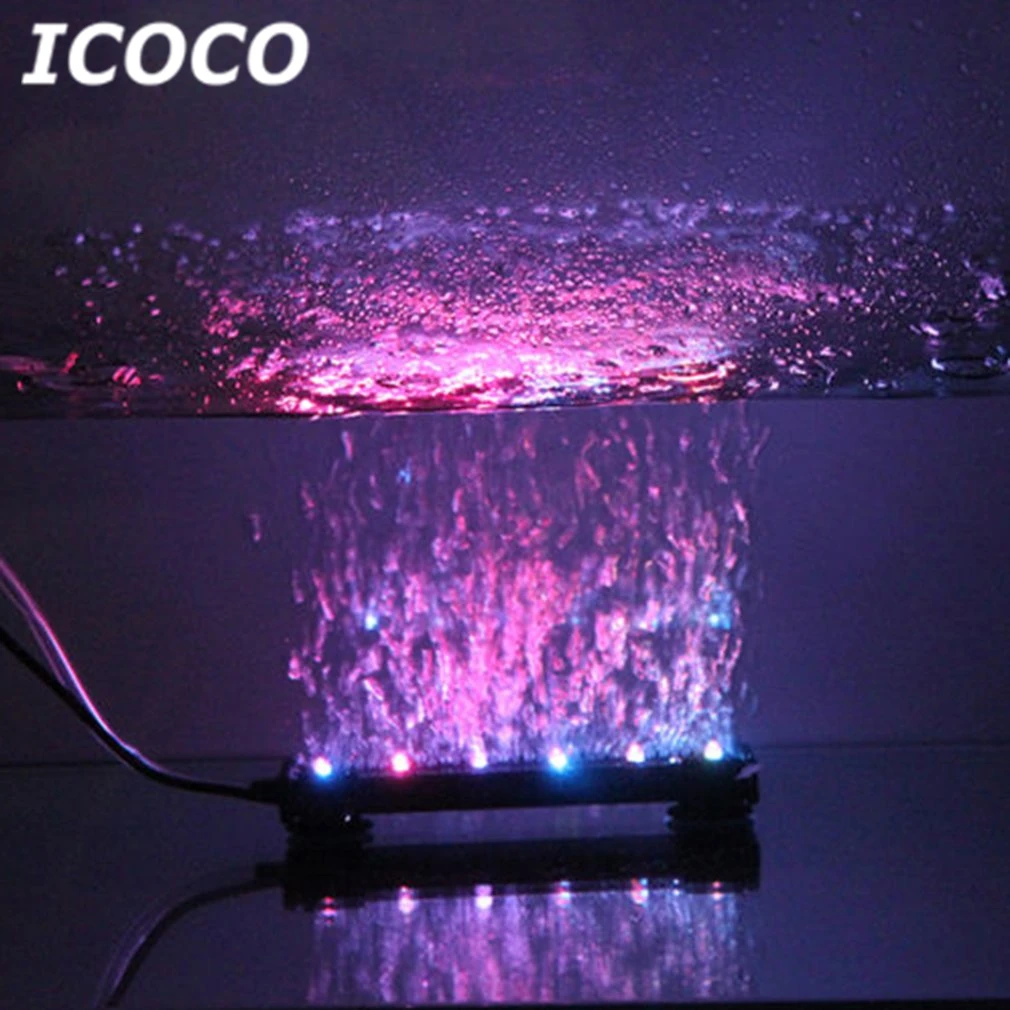 ICOCO RGB светодиодный подводный свет аквариумный погружной светильник воздушный