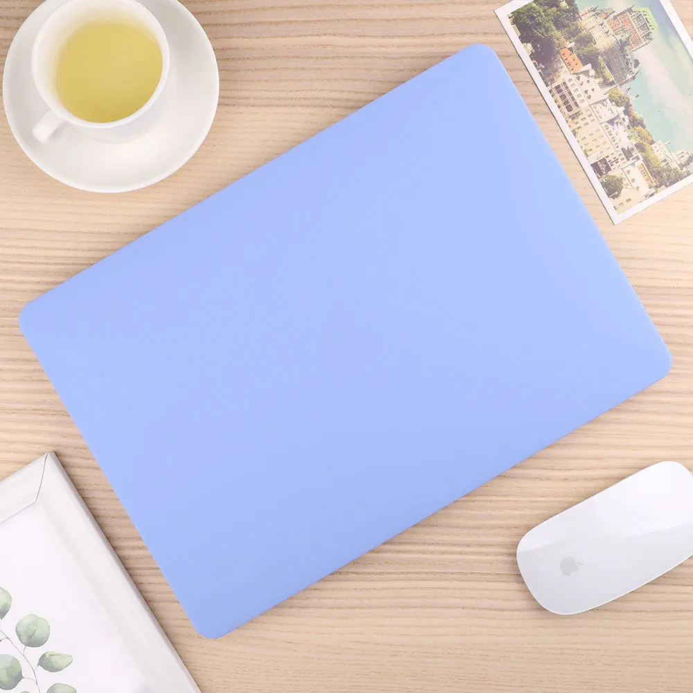 Matte Serenity Blue Для MacBook Pro Air retina 11 12 13 1" Кристальный и матовый чехол для ноутбука для Macbook Pro 13 15 16 Touch Bar A2159 A1989 A2141 - Цвет: Matte Serenity Blue
