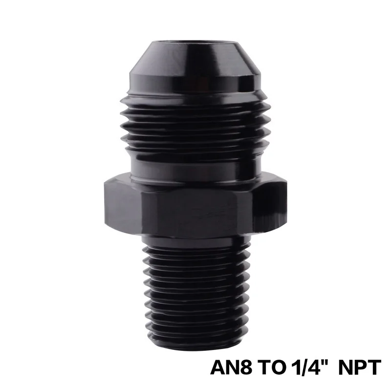 AN8 Злые энергии Алюминий мужской AN8 до 1/" AN8 до 3/8" AN6 до 3/" AN4 до 1/4" NPT прямой переходник масляный Охладитель Двигателя Запчасти - Цвет: AN8