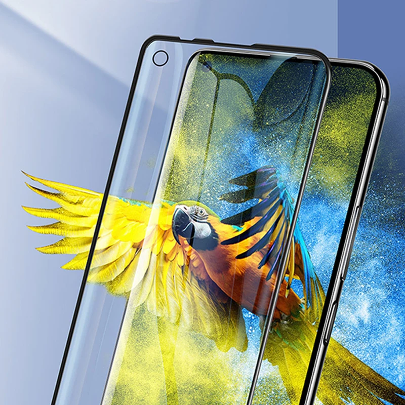 9D полное клеевое покрытие защитное стекло для Honor 20 защита экрана закаленное на