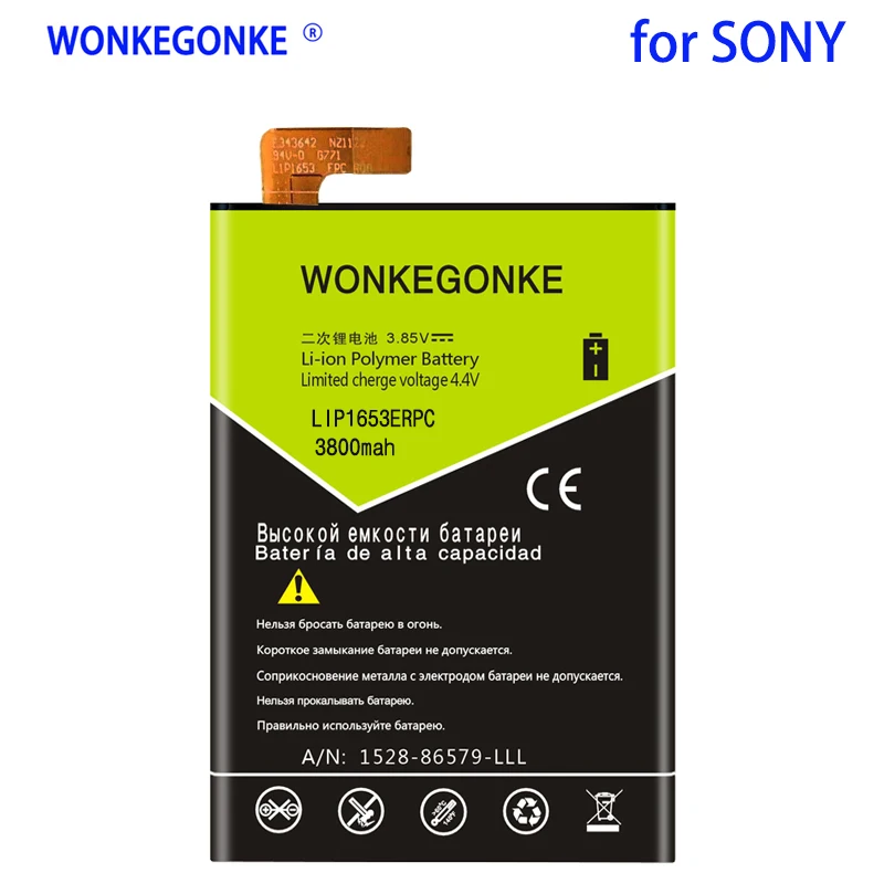 WONKEGONKE 3800 мАч LIP1653ERPC для sony Xperia XA2 Ultra G3421 G3412 XA1 Plus Двойной аккумулятор H4213 | Мобильные