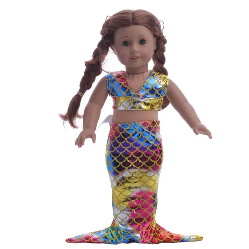 Q-46 Born Baby Doll Одежда подходит 18 дюймов 40-43 см кукла Русалка Одежда Аксессуары для ребенка подарок на день рождения - Цвет: Q-46