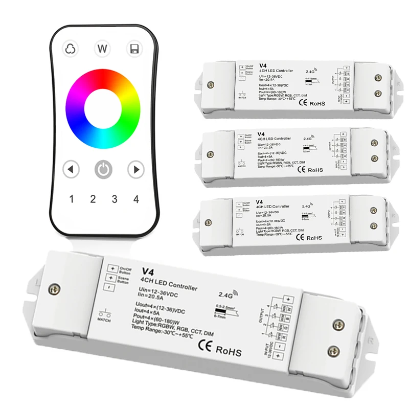 Новинка Rgbw Led полосы Управление 2 4 г RF пульт дистанционного управления