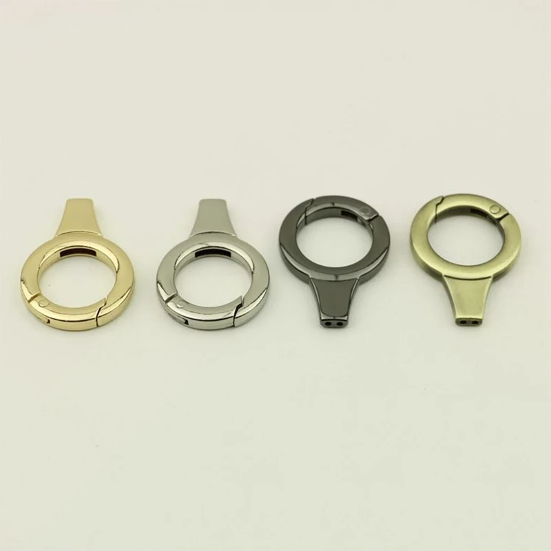 10Pcs 17m Spring O Rings Metal Buckles For Bag Strap Dog Collar Keychain Clip Buckle Handbag Connector DIY Accessories KY833 | Дом и сад
