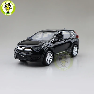 Black(no box) 1/32 JACKIEKIM CRV CR V SUV литая модель автомобиля игрушка джип для детей Детское звуковое освещение Вытяните назад Подарки - Цвет: Black(no box)