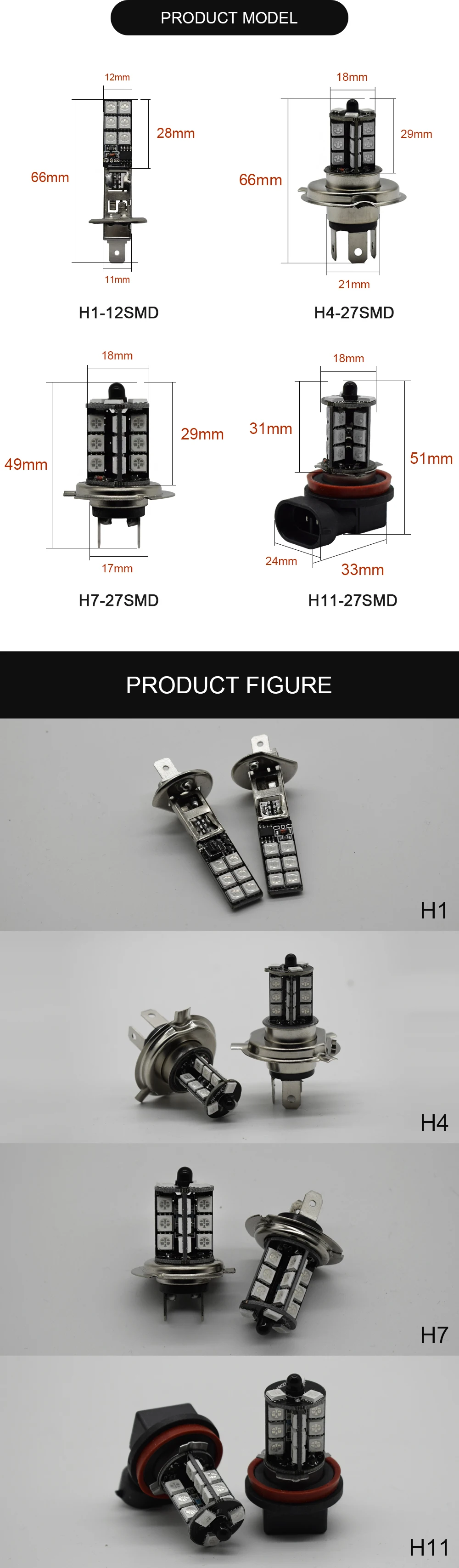 EURS 2 шт. светодиодный H4 H7 H11 H1 многоцветный RGB противотуманный фонарь 5050 12SMD 24 светодиодный противотуманный фонарь 9005 противотуманный светильник с пультом дистанционного управления для автомобиля