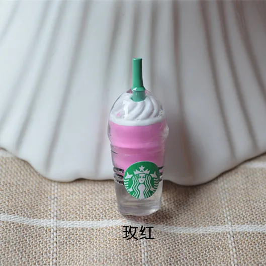 10 шт./лот разноцветная кофейная чашка из смолы 32 мм кавайные Кабошоны для волос|lot